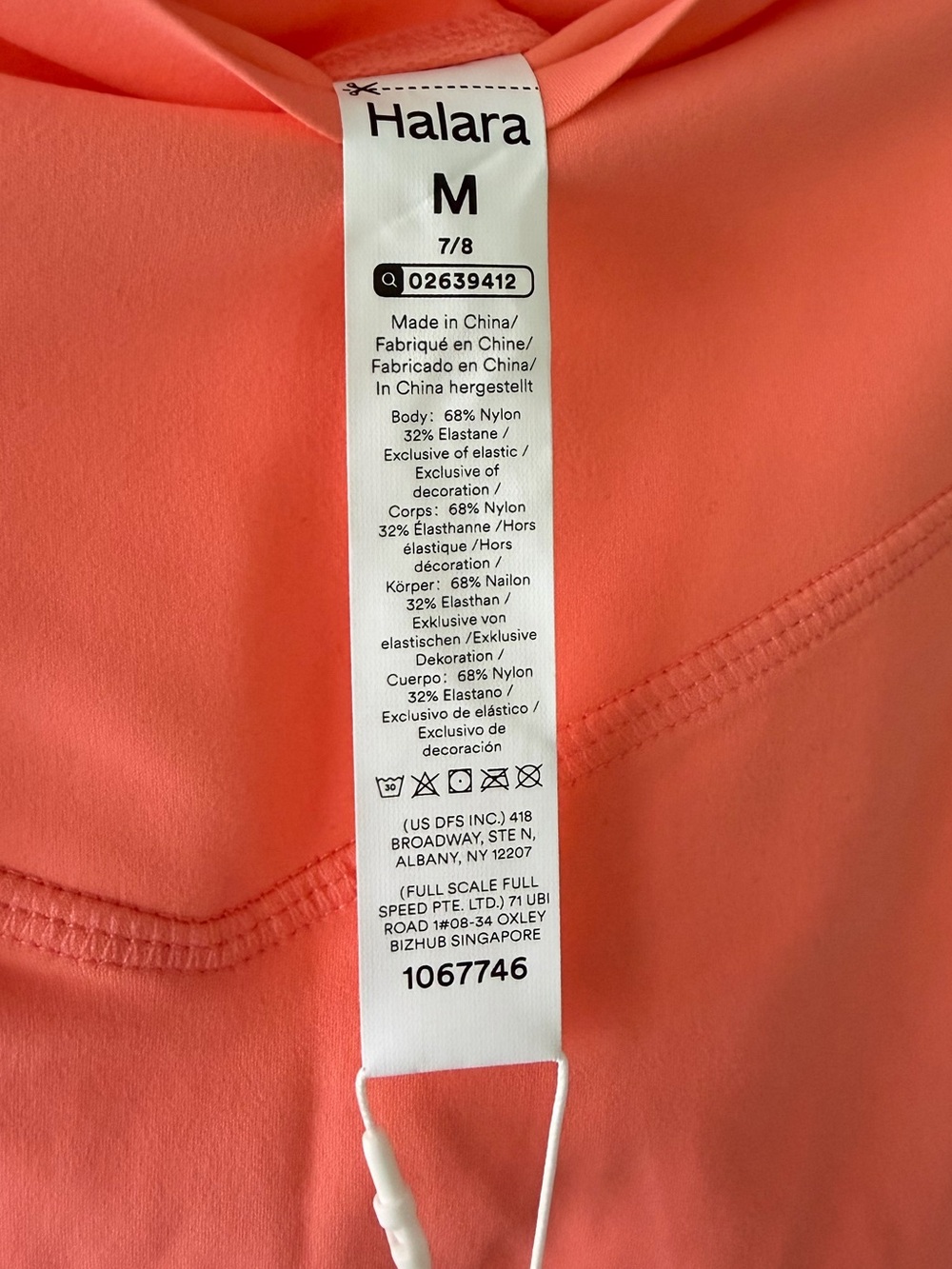 Halara - High-Waist Sculpting Leggings in Coral - Picture 6 of 9